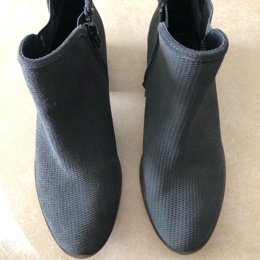Grey ankle booties